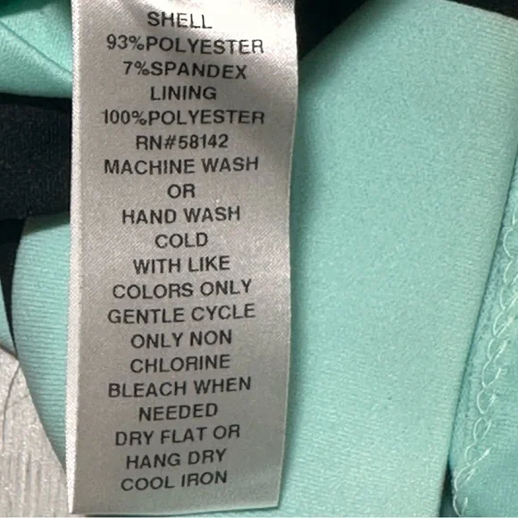 Maggy London Colorblock Sheath Dress Black Aqua Yellow cocktail Modern Chic sz 4 - Picture 6 of 6